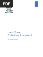 Seattle Police Monitor Use of Force Preliminary Assessment 