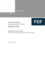 Educação Pré-Escolar: Relatório de Estágio sobre o Projeto Pedagógico 'Descobrir para Preservar