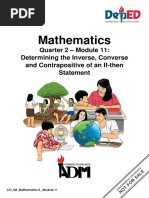 Math8 Q2 Mod11 DeterminingTheInverseConverseAndContrapositiveOfAnIfThenStatement V4-1