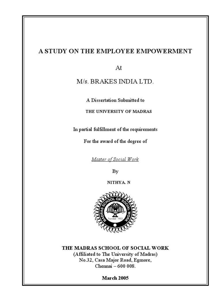 Nithya 2005 | PDF | Empowerment | Leadership