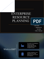 Enterprise Resource Planning: BY - Amrendra Pradhan - Asish Nayak - Bhagirath Das - Isha Khan - Pallavi Chatterjee