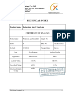 Technical Index: Product Name Potassium Amyl Xanthate