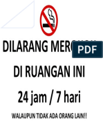 DILARANG MEROKOK