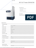 86°C ULT Freezer DW-86L728J: Key Features