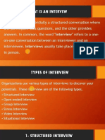 What Interview and Its Types