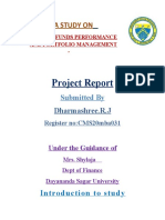 MF performance and portfolio management study