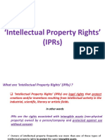 Lecture 06-04-2022 (Intellectual Property Rights (IPR) )