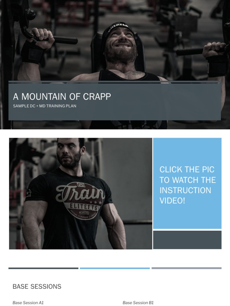 Ben Pollack's DC Training Plan | PDF | Management Of Obesity | Weight