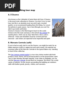 Florence Walking Tour Map