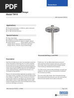 Thermowell With Flange Model TW10: Applications