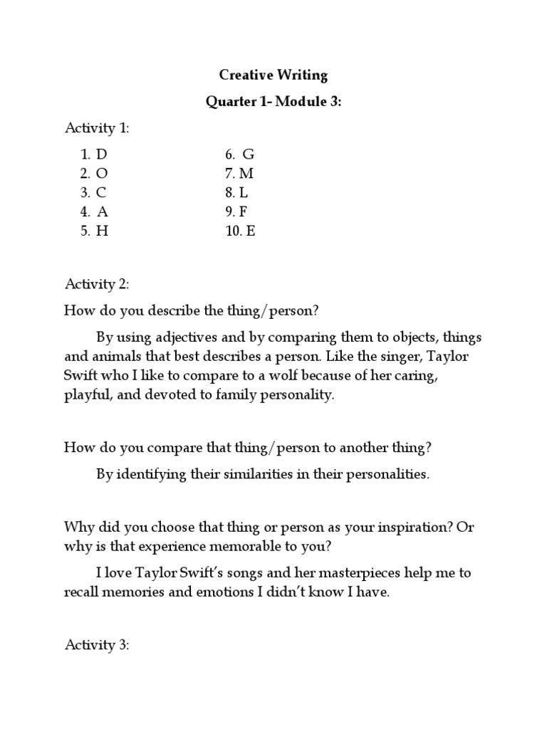 Creative Writing Quarter 1Module 3 PDF