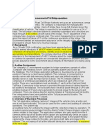 Security and Control Risk Assessment of Toll Bridge Operations