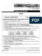 Caderno de Provas de Arte para Concurso Público do IFRN