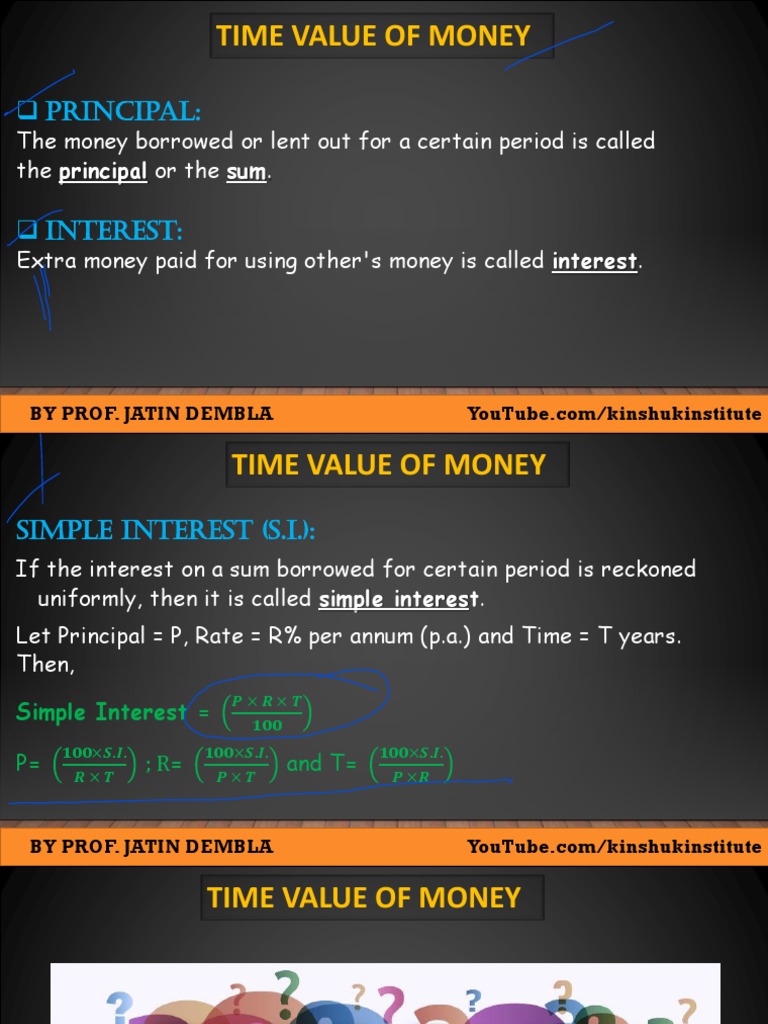 Time Value of Money Concepts and Problems | PDF | Interest | Time Value ...