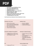 Course Contents: Linux Essentials System Administration Network Administration & Security