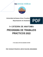 Programa Analítico 2022 - Primera Cátedra de Anatomía - 6