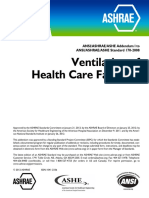 Ventilation of Health Care Facilities: ANSI/ASHRAE/ASHE Addendum L To ANSI/ASHRAE/ASHE Standard 170-2008