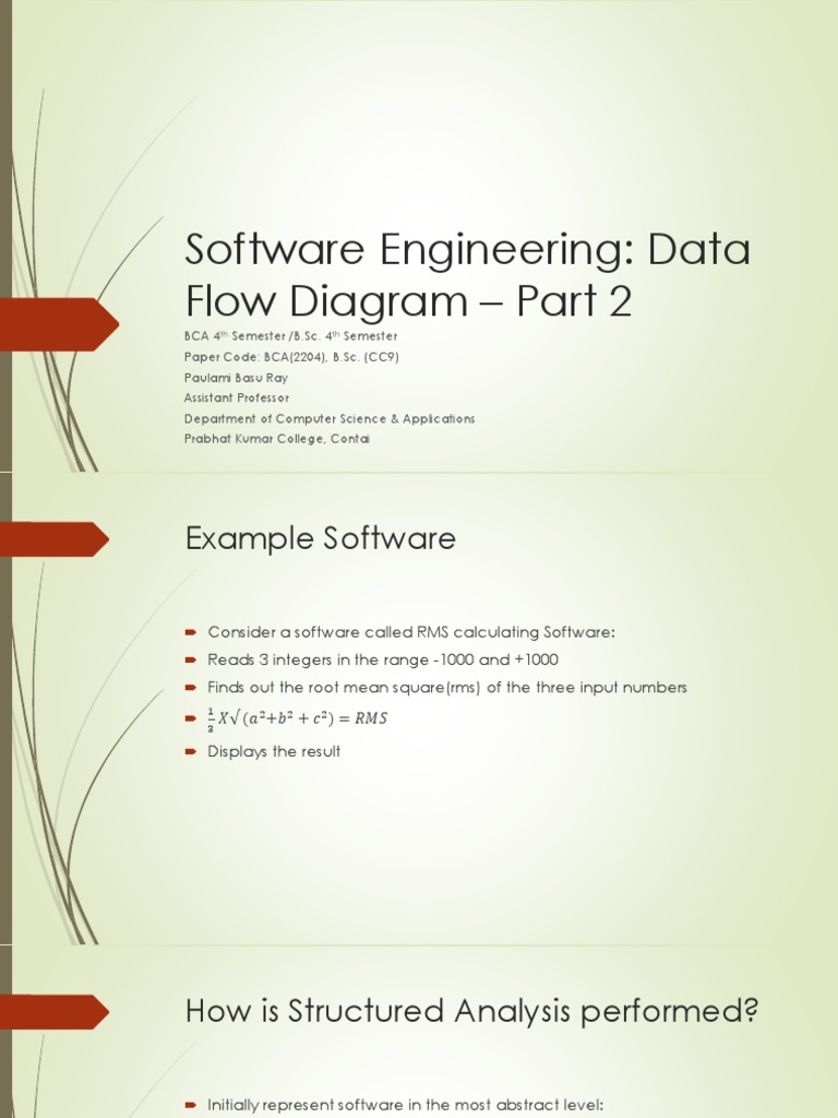 Software Engineering-Data Flow Diagram - Lecture 2 | PDF | Computer ...
