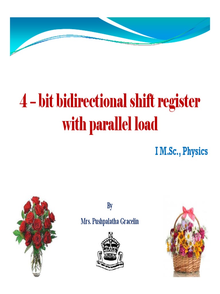 Explain The Operation Of 4 Bit Bidirectional Shift Register With Neat Diagram