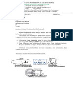 SURAT PEMBERITAHUAN UJIAN MADRASAH MTs AL KAUTSAR TP 2021-2022