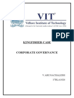 Kingfisher Case Corporate Governance: V.Arunachalesh 17BLA1026
