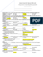 ĐỀ kiem tra lop 12 No2 (KO PHẢI KEYS)