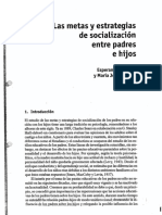 La Metas y Estrategias de Socialización Entre Padres e Hijos