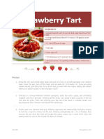 Strawberry Tart: Recipe