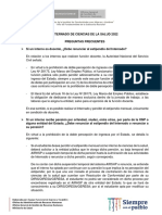 Preguntas Frecuentes - Internado de Ciencias de A Salud 2022