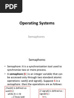 Operating Systems: Semaphores