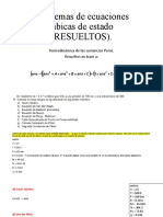 Problemas de Ecuaciones Cubicas de Estado, Termodinámica S.P., IPN. (RESUELTOS) .