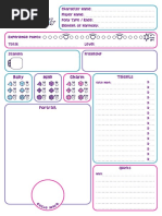 Comprehensive Roleplay Character Template | PDF | Career & Growth ...