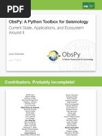 Obspy Overview