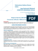 cu388 del 5 aprile 2022 - ERRATA CORRIGE - Corso Dirigenti Sportivi Messina - Barcellons P.G
