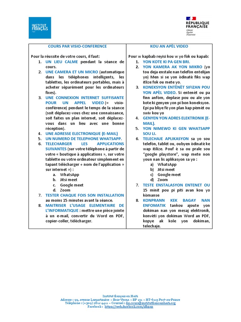 Fonctionnement de La Visio | PDF | Informatique | Télécommunications