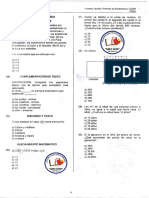 Pre - Raz Mat - Examen Primera Opcion 2022