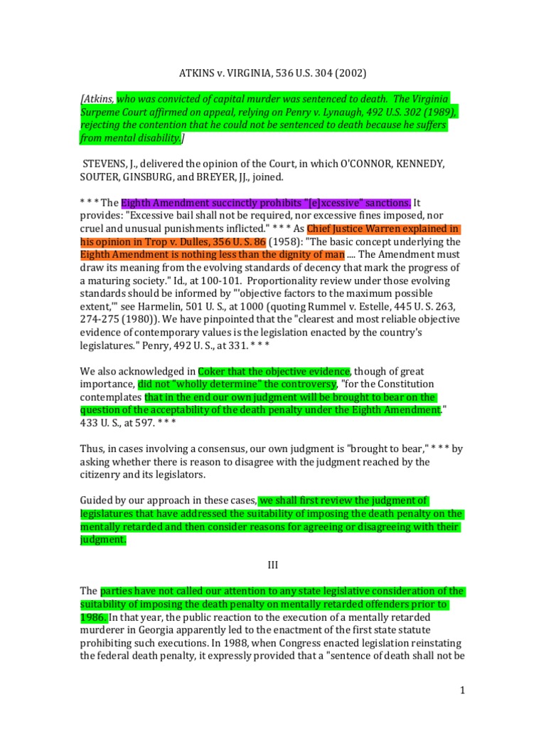 Lesson 1 ATKINS V Virginia (DH) (2020) PDF