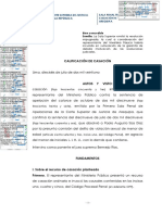 Corte Suprema evalúa recurso de casación por presunta violación sexual