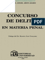 Concurso de Delitos en Materia Penal-Miguel Arce Aggeo Editorial Universidad 207 Pag