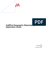 Callpilot Geographic Redundancy Application Guide: 5.0 Nn44200-322 01.01 December, 2010