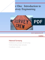 Chapter One: Introduction To Survey Engineering