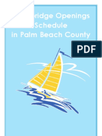 Drawbridge Openings Schedule in Palm Beach County