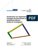 Introduction Aux Applications D'Analyse de Mouvement Avec Solidworks Motion, Guide de L'Enseignant