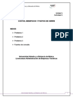 Costos beneficios y punto de cierre en problemas de microeconomía