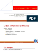 Lecture 02 - Mathematics of Finance - W2