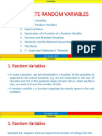 Discrete Random Variables: 1st Semester 2022