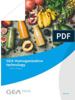 GEA Homogenization Technology: Delivery Program