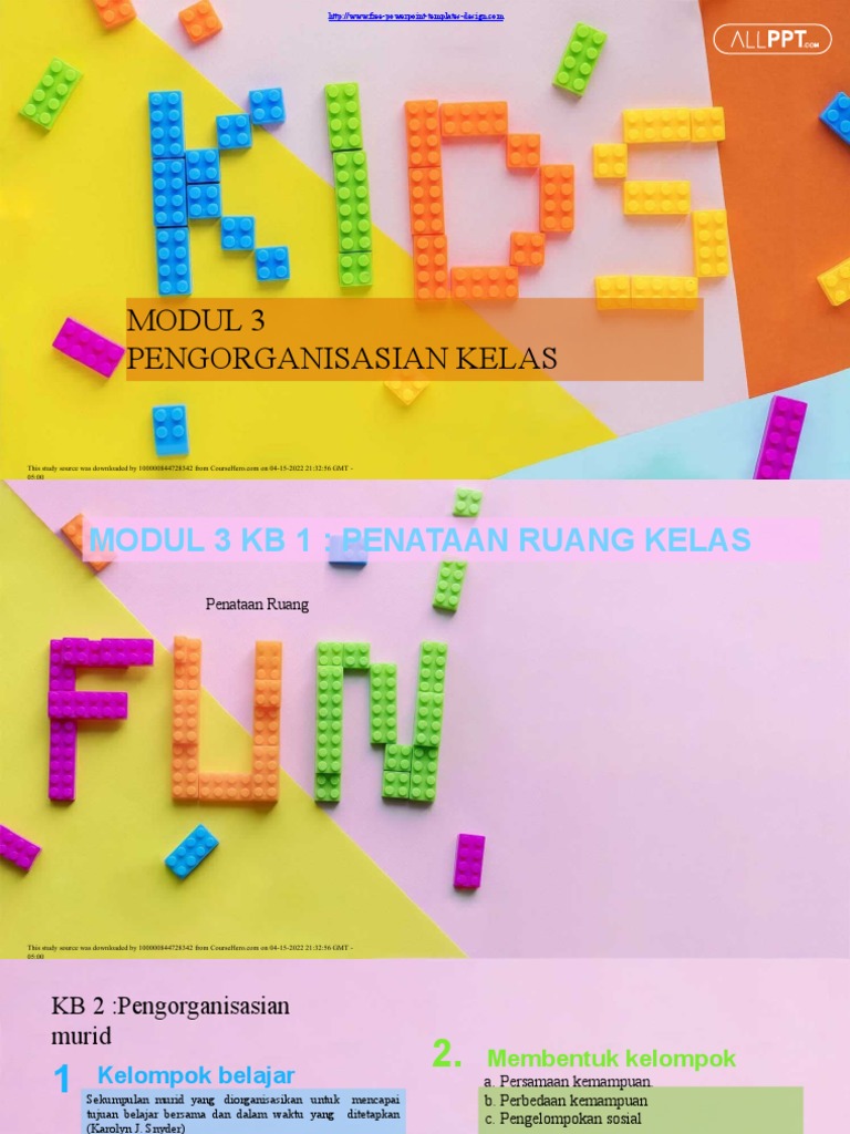 Pengorganisasian Kelas Efektif untuk Pembelajaran | PDF