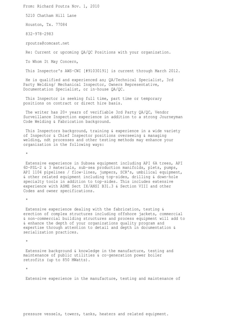 CWI Training Opportunities in Houston | PDF | Subsea (Technology ...