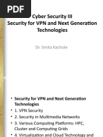 Cyber Security III Security For VPN and Next Generation Technologies